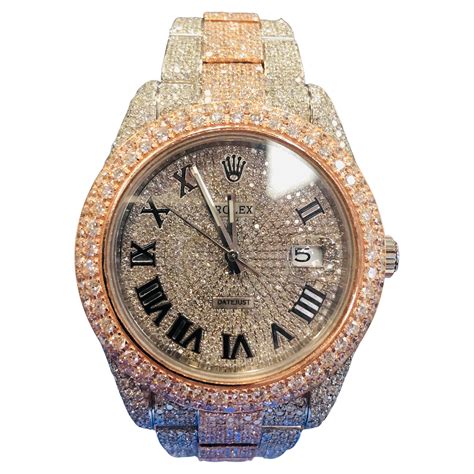 fake iced out watches rolex|rolex datejust 41 iced out.